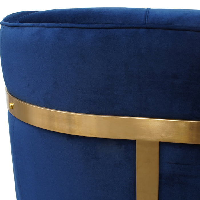 Calibre Furniture Lorena Armchair - Brushed Gold Base