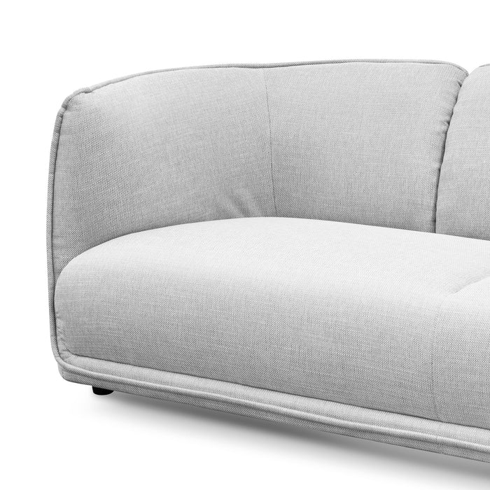 CLC6093-KSO 3 Seater Fabric Sofa- Light Texture Grey