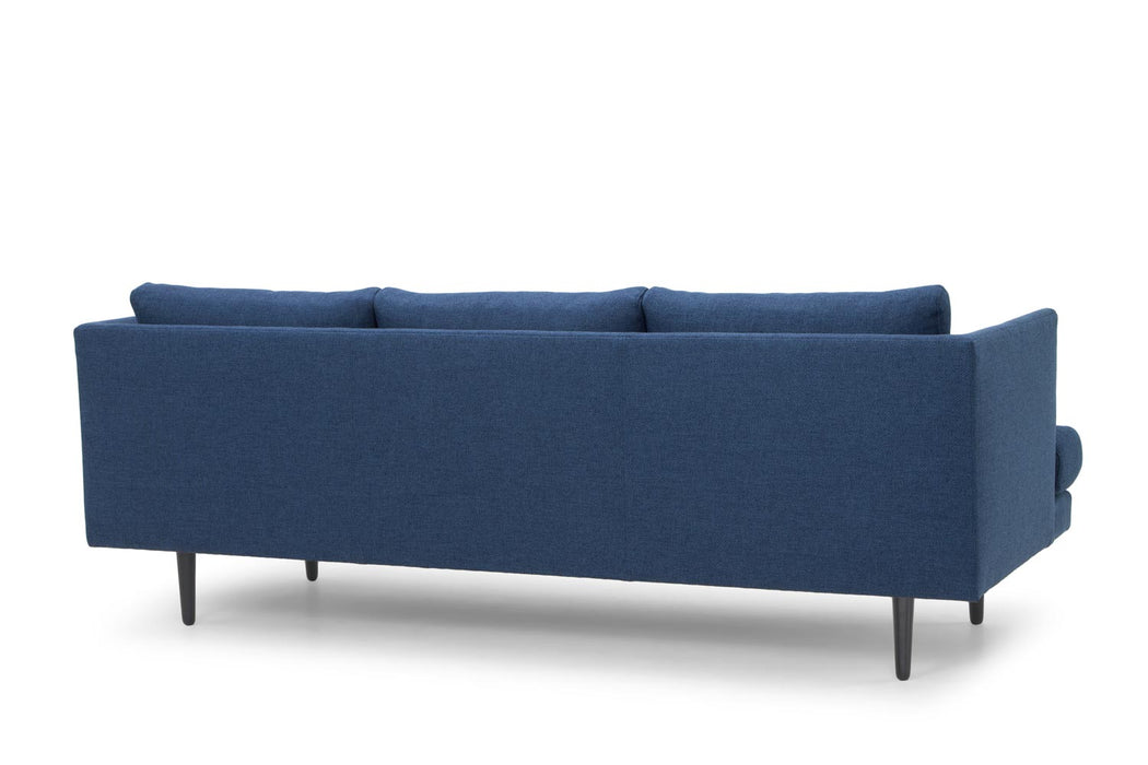 CLC762 3 Seater Fabric Sofa - Navy