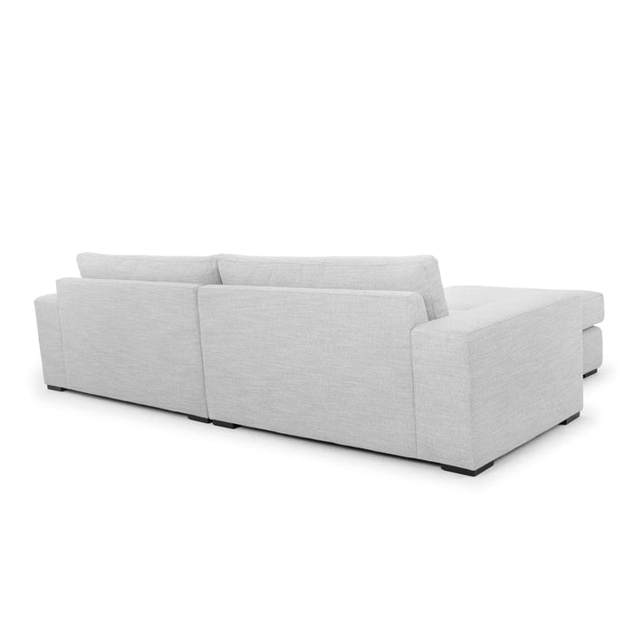 CLC802 3 Seater Sofa With Chaise - Light Texture Grey