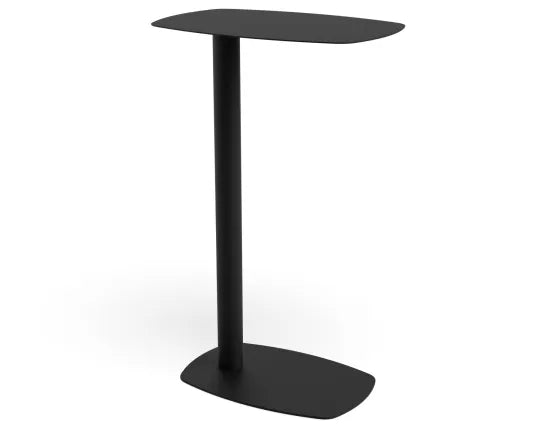 Ledge Side Table - Large - Black, Wood, 42cm W