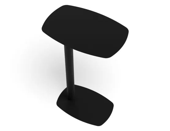 Ledge Side Table - Large - Black, Wood, 42cm W