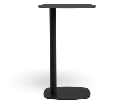 Ledge Side Table - Large - Black, Wood, 42cm W