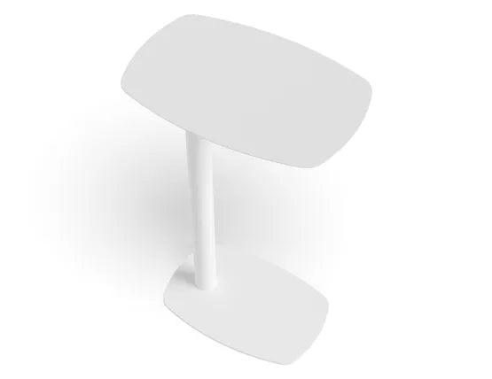 Ledge Side Table - Large - White, Wood, 42cm W
