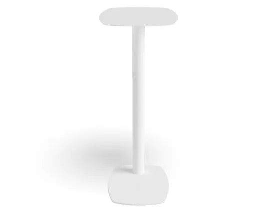Ledge Side Table - Large - White, Wood, 42cm W
