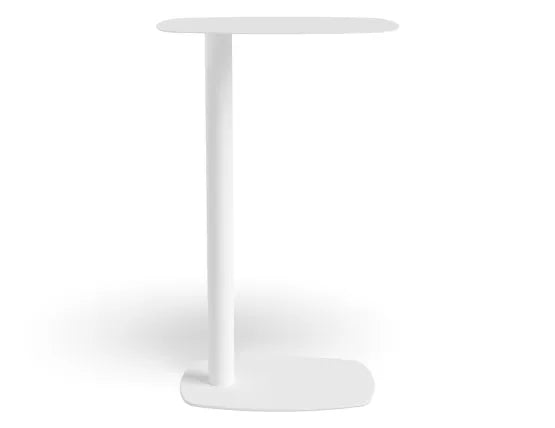 Ledge Side Table - Large - White, Wood, 42cm W