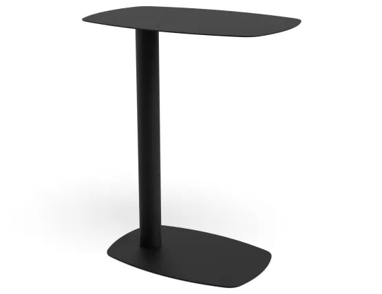 Ledge Side Table - Small - Black, Wood, 42cm W