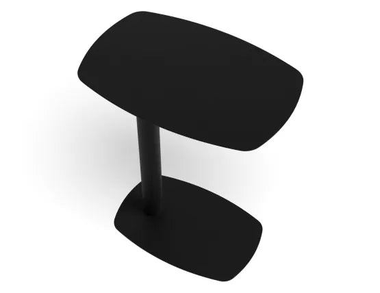 Ledge Side Table - Small - Black, Wood, 42cm W