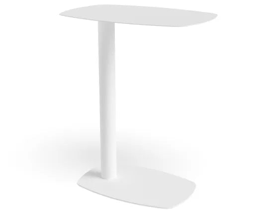 Ledge Side Table - Small - White, Wood, 42cm W