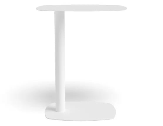 Ledge Side Table - Small - White, Wood, 42cm W