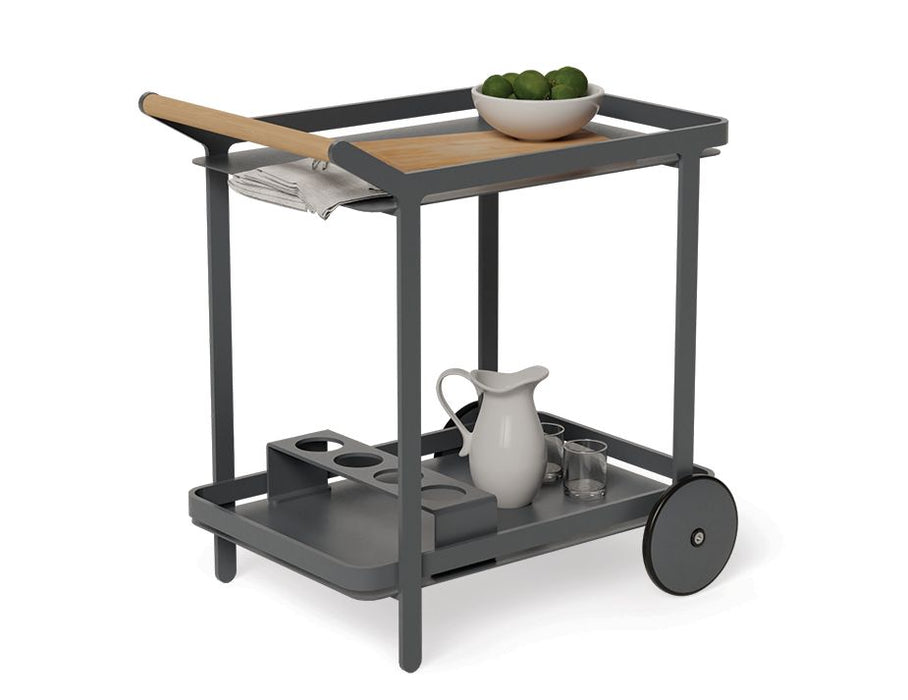 Imola Outdoor Bar Cart - Charcoal