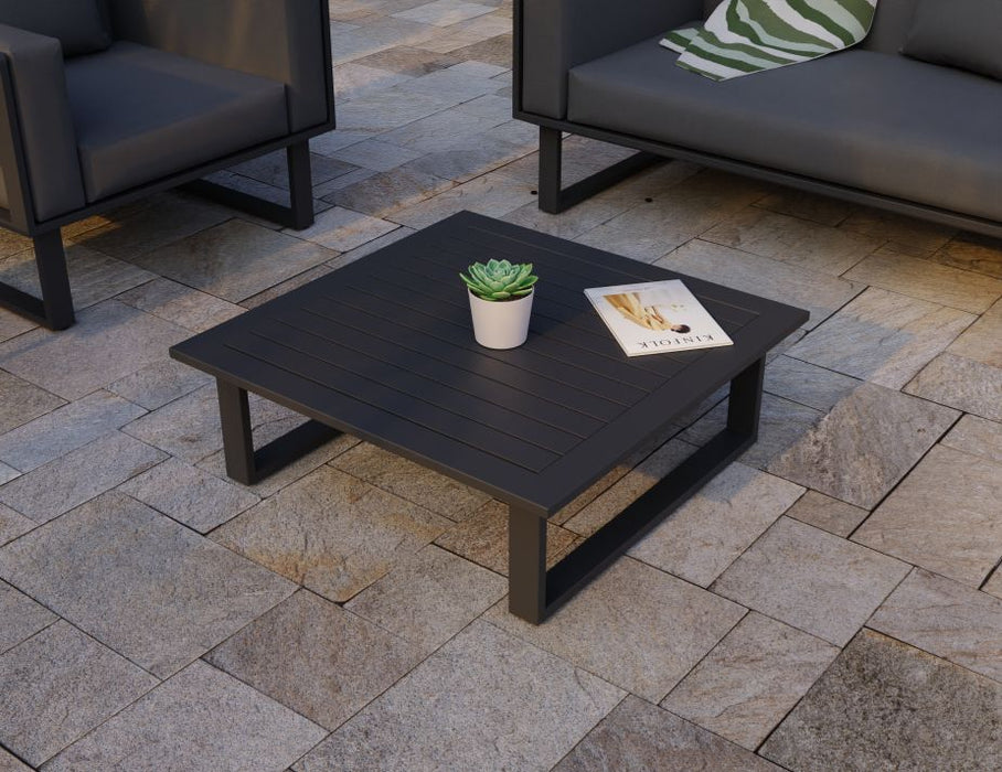 Vivara Outdoor Coffee Table - 85x85cm - Charcoal