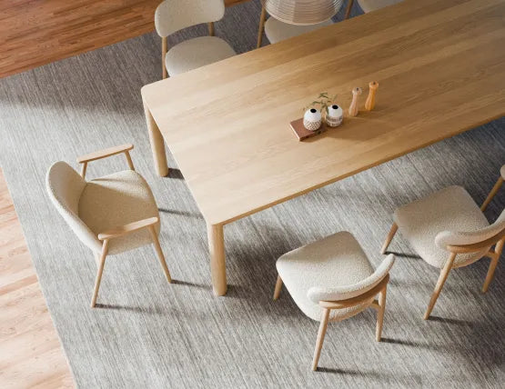 Lina Armchair - Natural - Ivory Cream Fabric