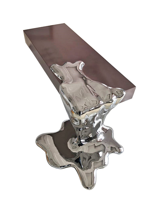 Liquid Series Matt Copper & Chrome Coffee Table