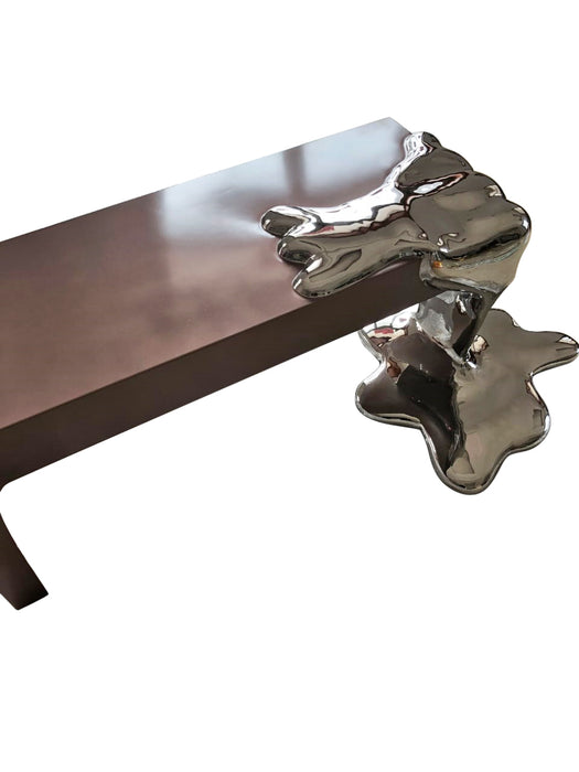 Liquid Series Matt Copper & Chrome Coffee Table