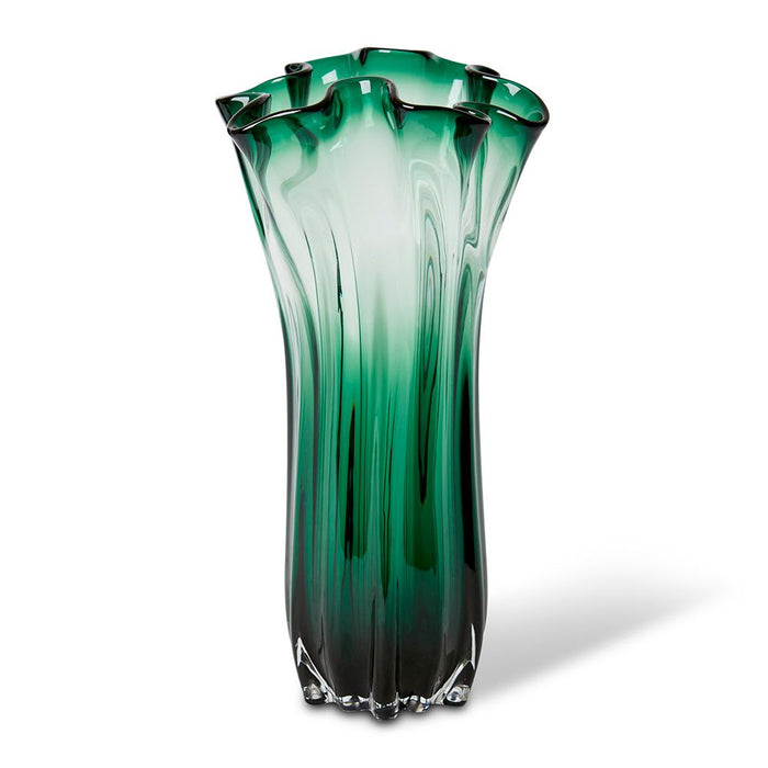 Timberly Vase - Green, 40cm (H)