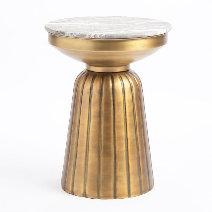 Toronto Marble Crest Side Table