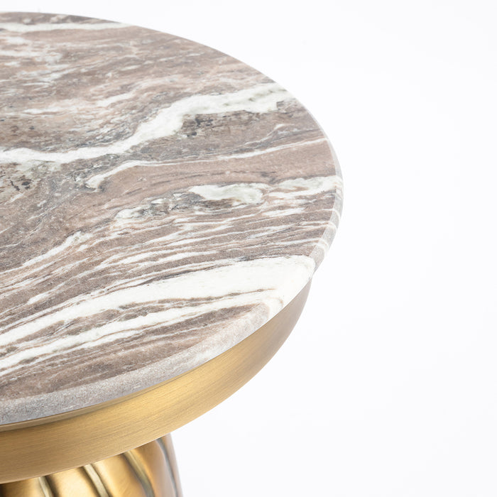 Toronto Marble Crest Side Table