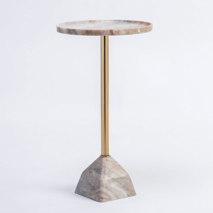 Marble Column Luxe Table