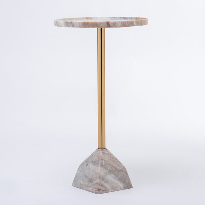 Marble Column Luxe Table