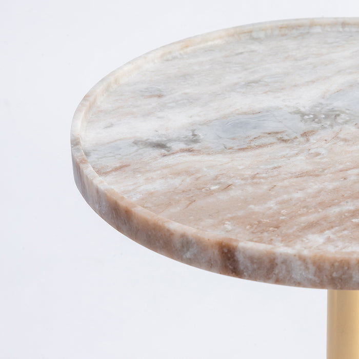 Marble Column Luxe Table
