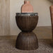 Marble Crest Hardwood Side Table