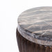 Marble Crest Hardwood Side Table