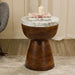 Marble Summit Hardwood Side Table