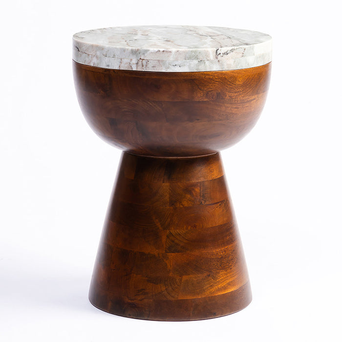 Marble Summit Hardwood Side Table