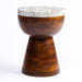 Marble Summit Hardwood Side Table