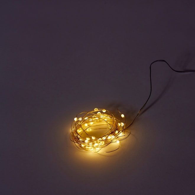 Luminous Bright String Light (Outdoor Battery) - Gold, 600cm (L)