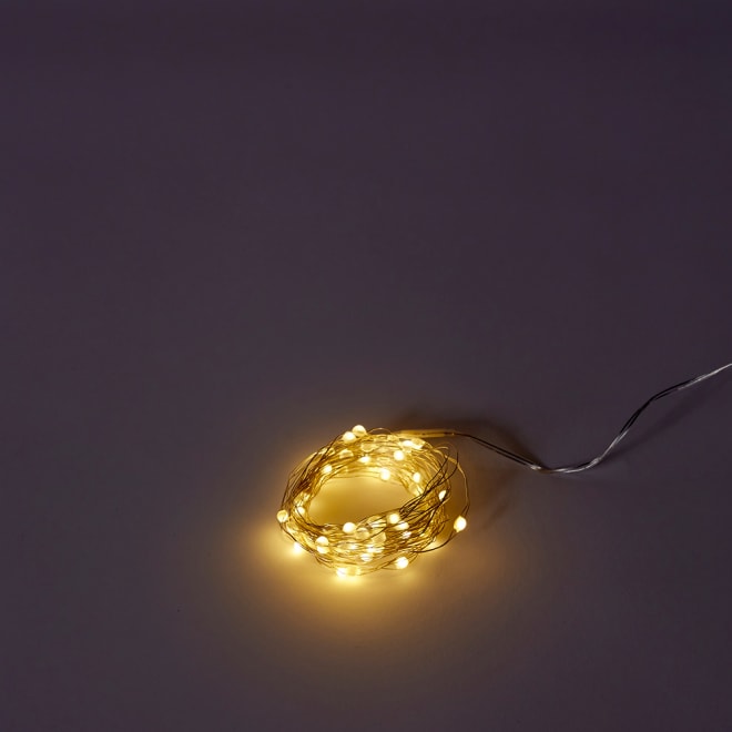 Luminous Bright String Light (Outdoor Battery) - Silver, 600cm (L)