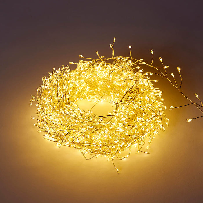 Luminous Firecracker String Light (Outdoor Adapter) - Silver, 20m (L)