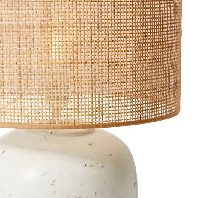 Abner Table Lamp - White, 61cm (H)