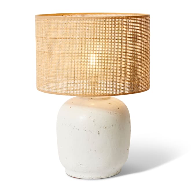 Abner Table Lamp - White, 61cm (H)