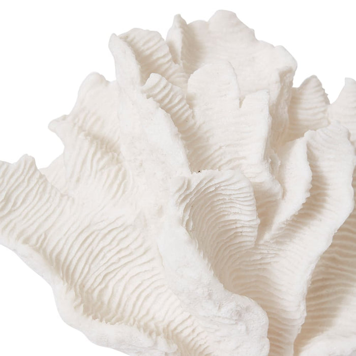 Coral Lamp Leaf - White, 30cm (H)