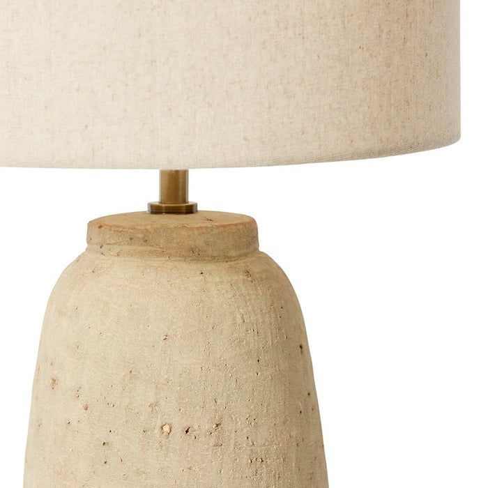 Jelani Table Lamp - Linen/Natural, 44cm (H)