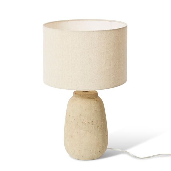Jelani Table Lamp - Linen/Natural, 44cm (H)