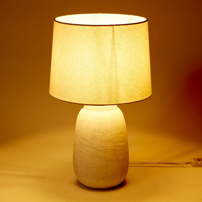 Jelani Table Lamp - White, 44cm (H)