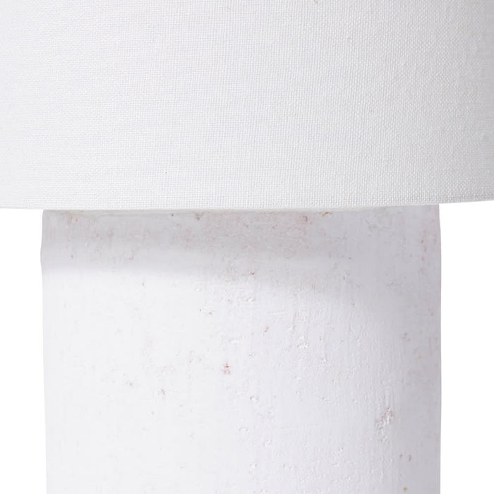 Ashanti (DS) Table Lamp - White, 39cm (H)
