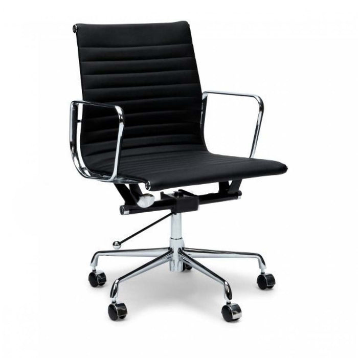 COC101 Leather Office Chair - Black