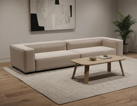 Nolia Modular Sofa - 4 Seater - Beige, 104cm W