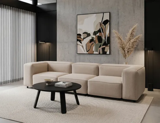 Mateo Coffee Table - Round - Black Ash - 90cm