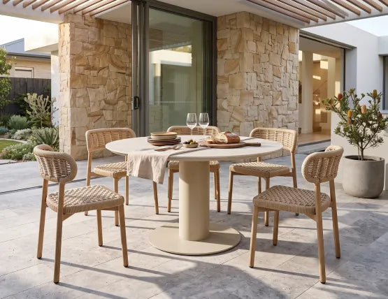 Maya Dining Chair - Outdoor - Rope, Wood
