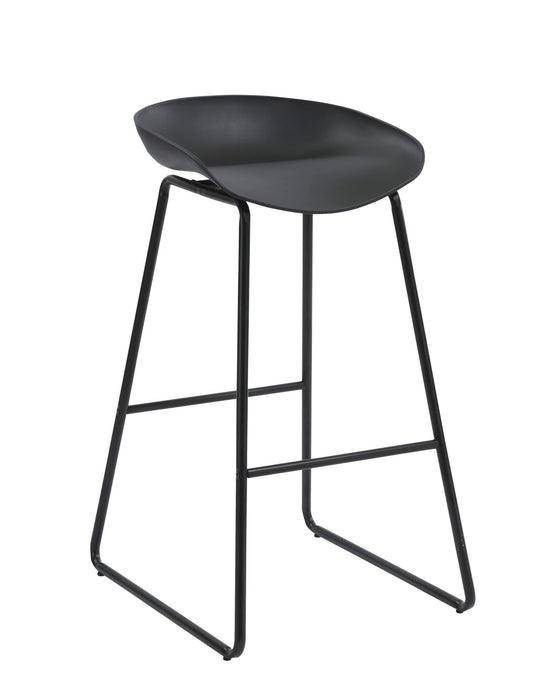 Aries Bar Stool - 853mm H - Black Seat