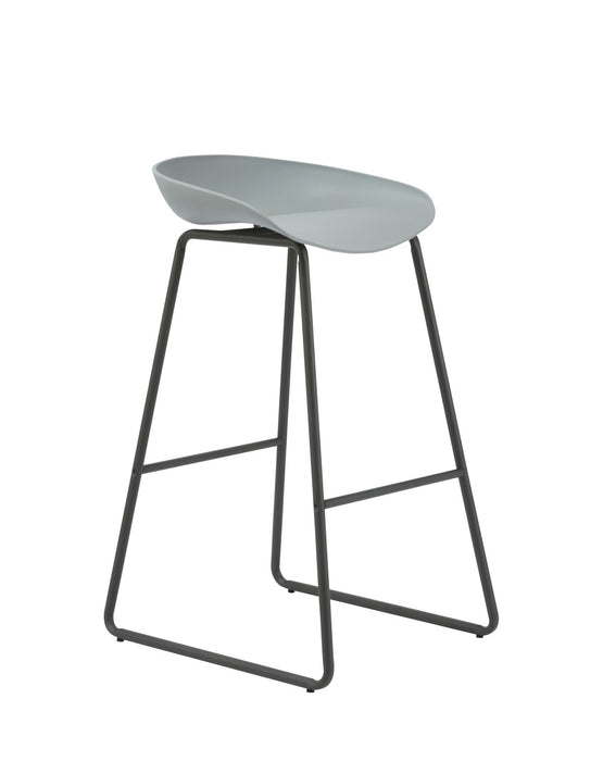 Aries Bar Stool - 853mm H - Grey Seat