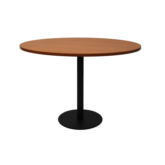 Estilo Round Table - 1200mm Dia - Cherry - Black P/C