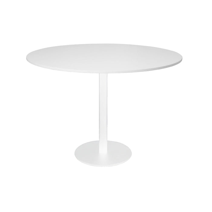 Estilo Round Table - 1200mm Dia - Natural White - White P/C