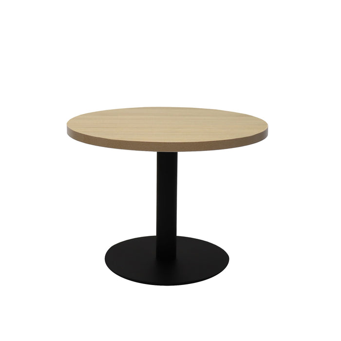 Estilo Round Coffee Table - Natural Oak - Black P/C