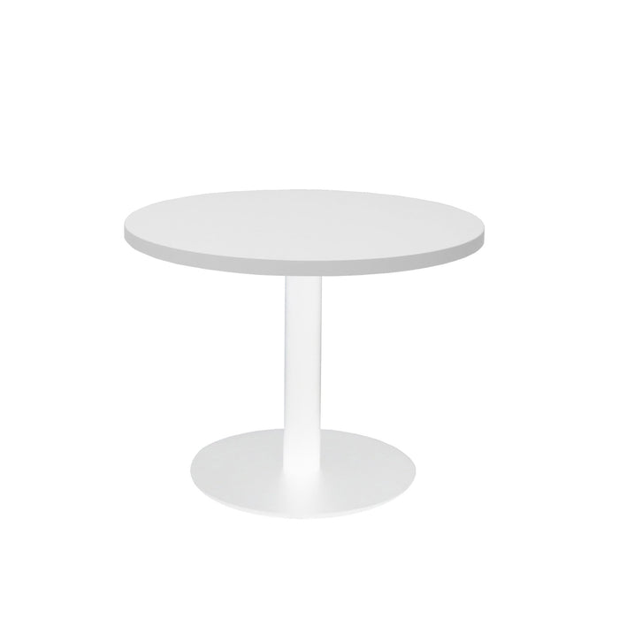 Estilo Round Coffee Table - Natural White - White P/C